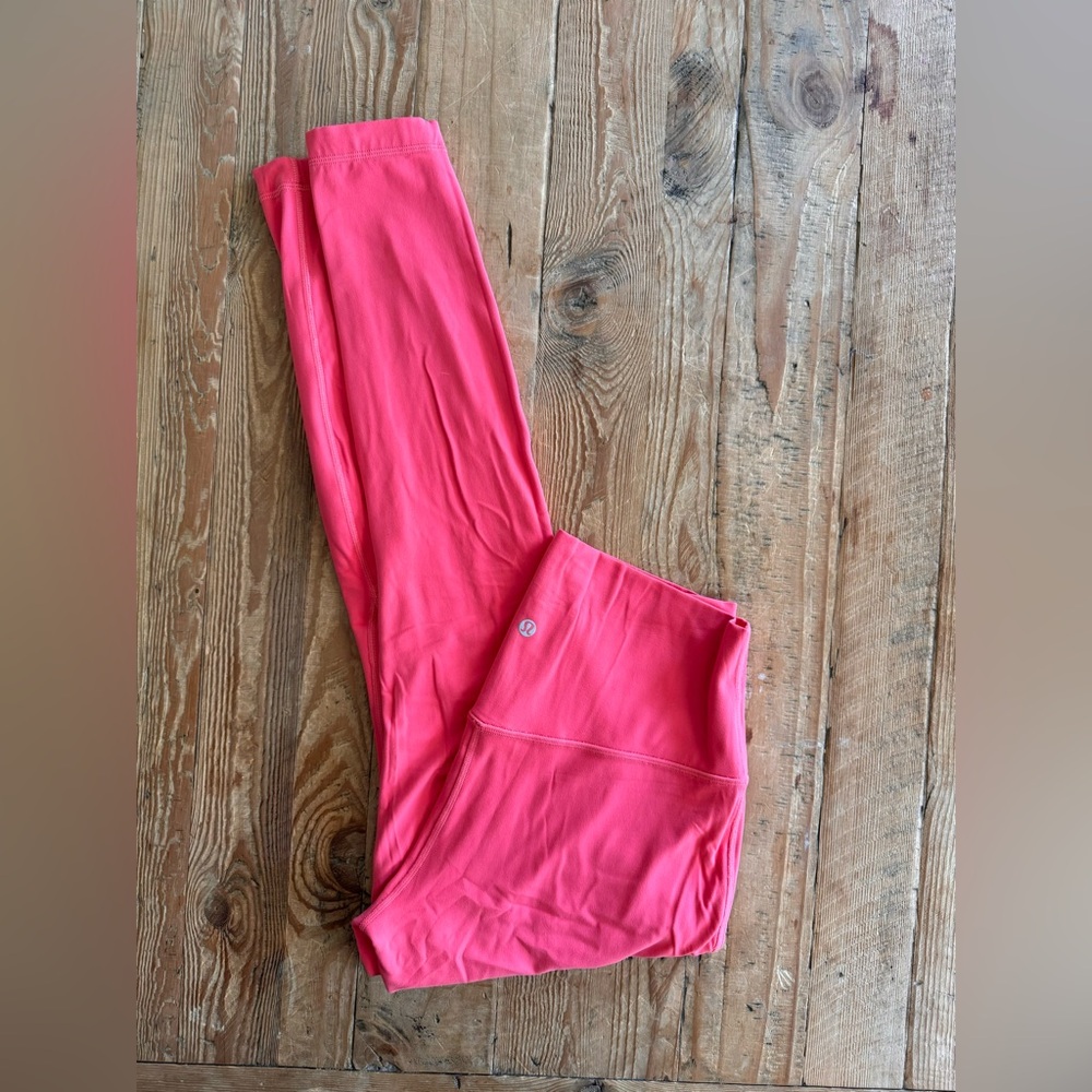 Lululemon Align leggings, lined, raspberry pink, size 10